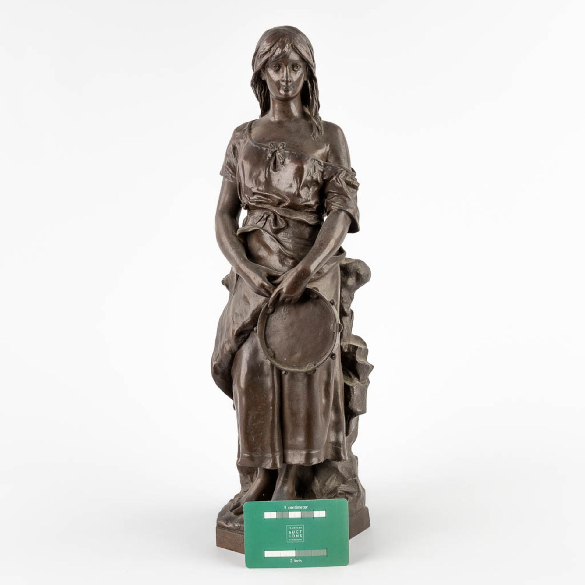Eugène MARIOTON (1854-1933) 'Esmeralda' patinated bronze (D:14 x W:15 x H:45 cm) - Bild 2 aus 10