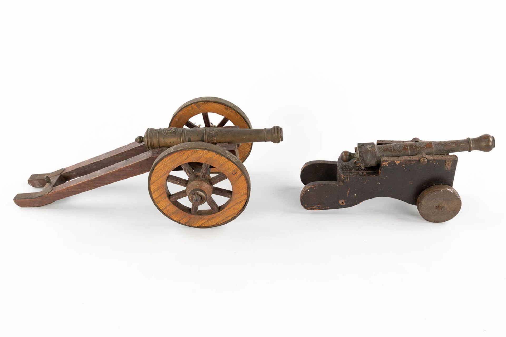 Six miniature cannons, 19th/20th C. (D:20 x W:38 x H:12 cm) - Image 6 of 13