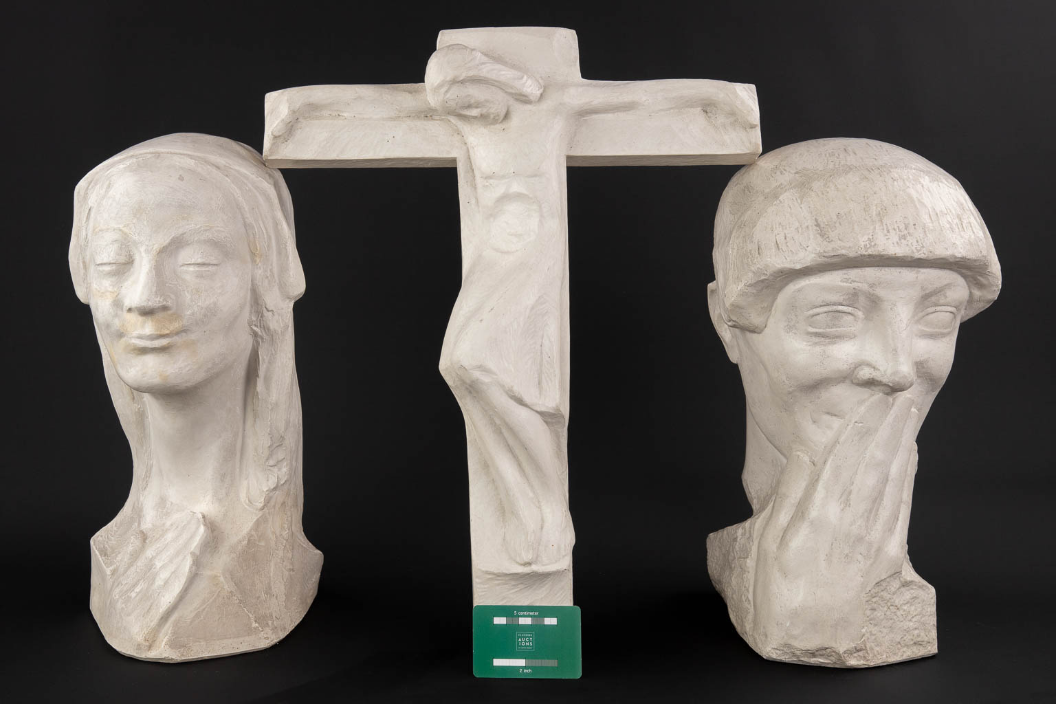 Antoon VAN PARIJS (1884-1968) 'Three sculptures' plaster (D:24 x W:44 x H:22 cm) - Image 2 of 19