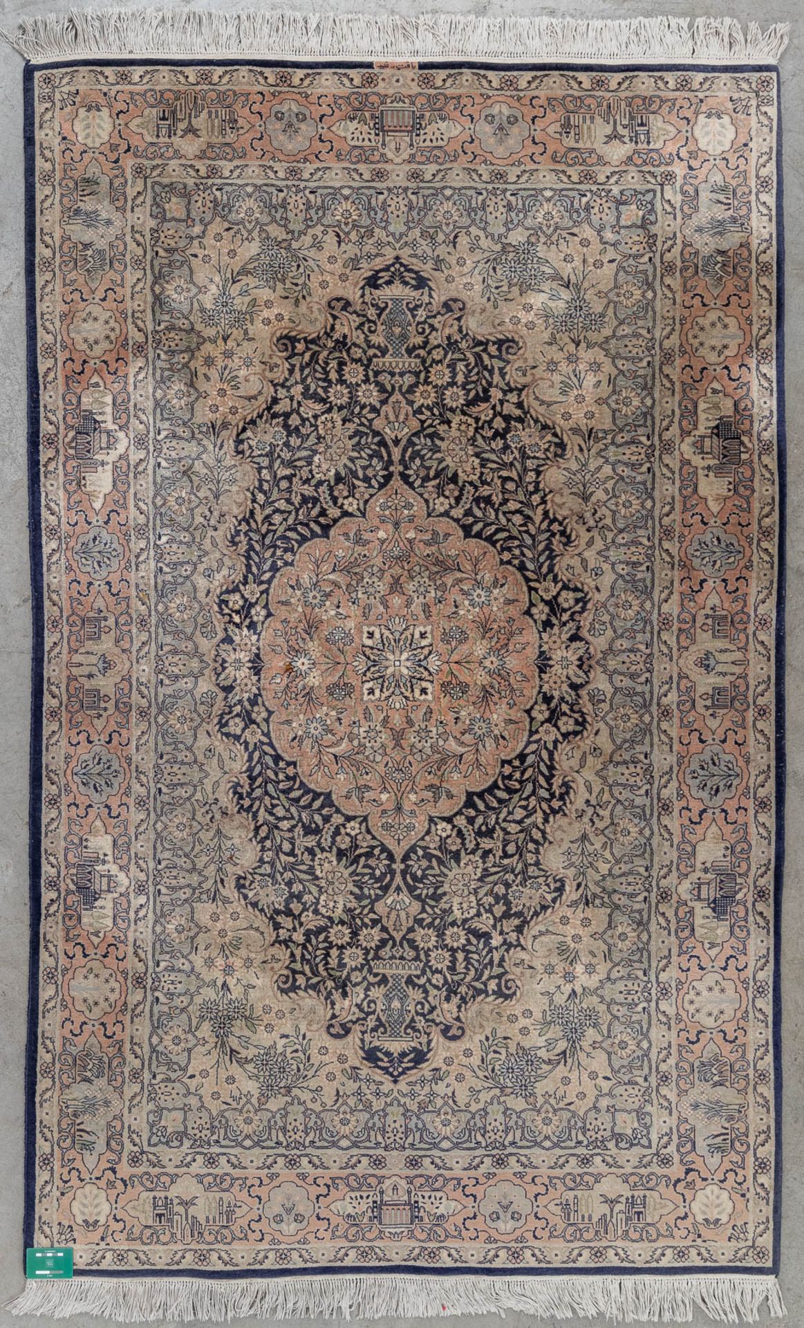 A hand-made Oriental carpet, Mogul, Pakistan. Wool. (D:221 x W:139 cm) - Image 2 of 14