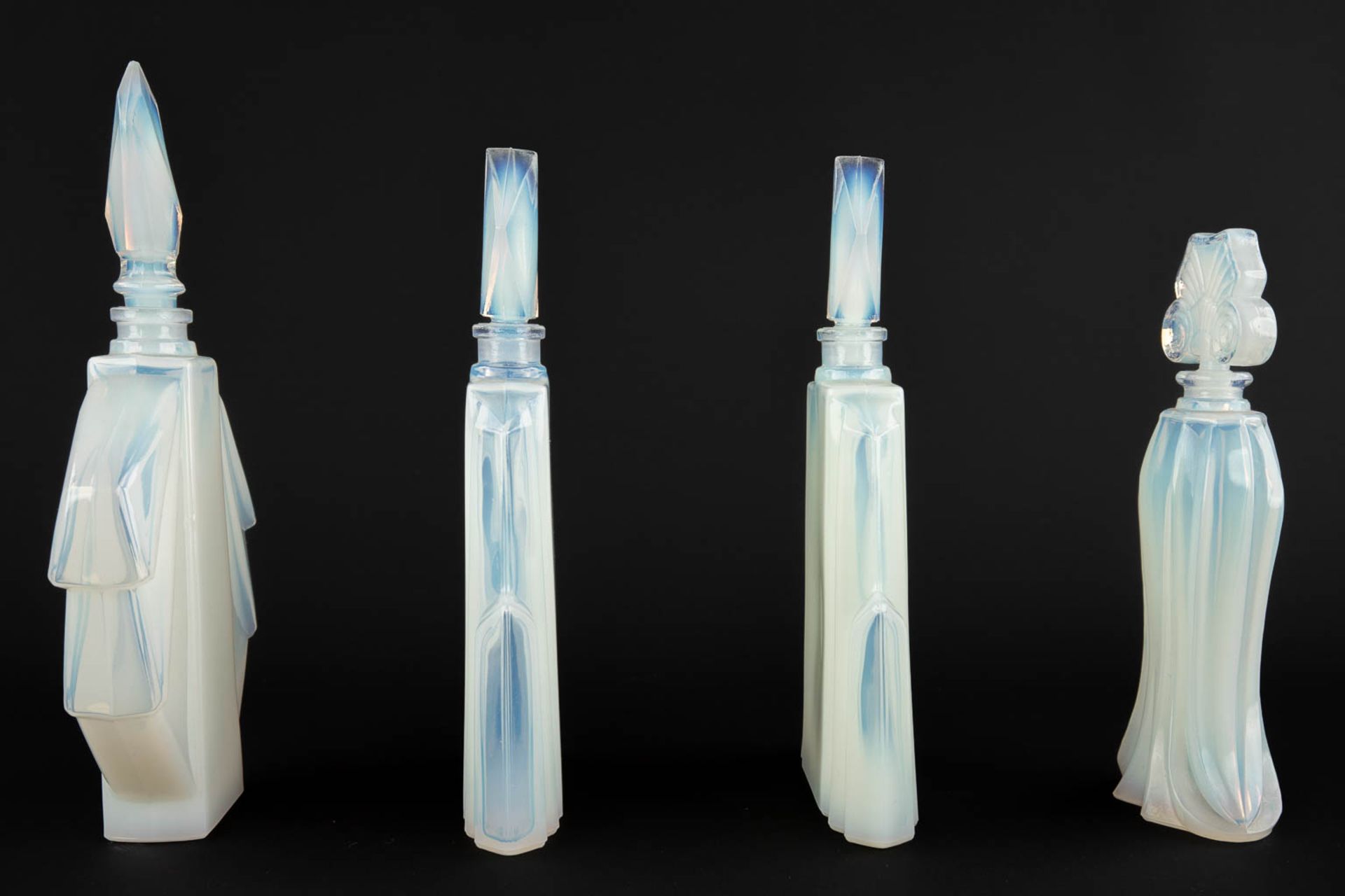 8 perfume bottles, Sabino, Opaline glass. (W:9 x H:18 cm) - Bild 4 aus 11