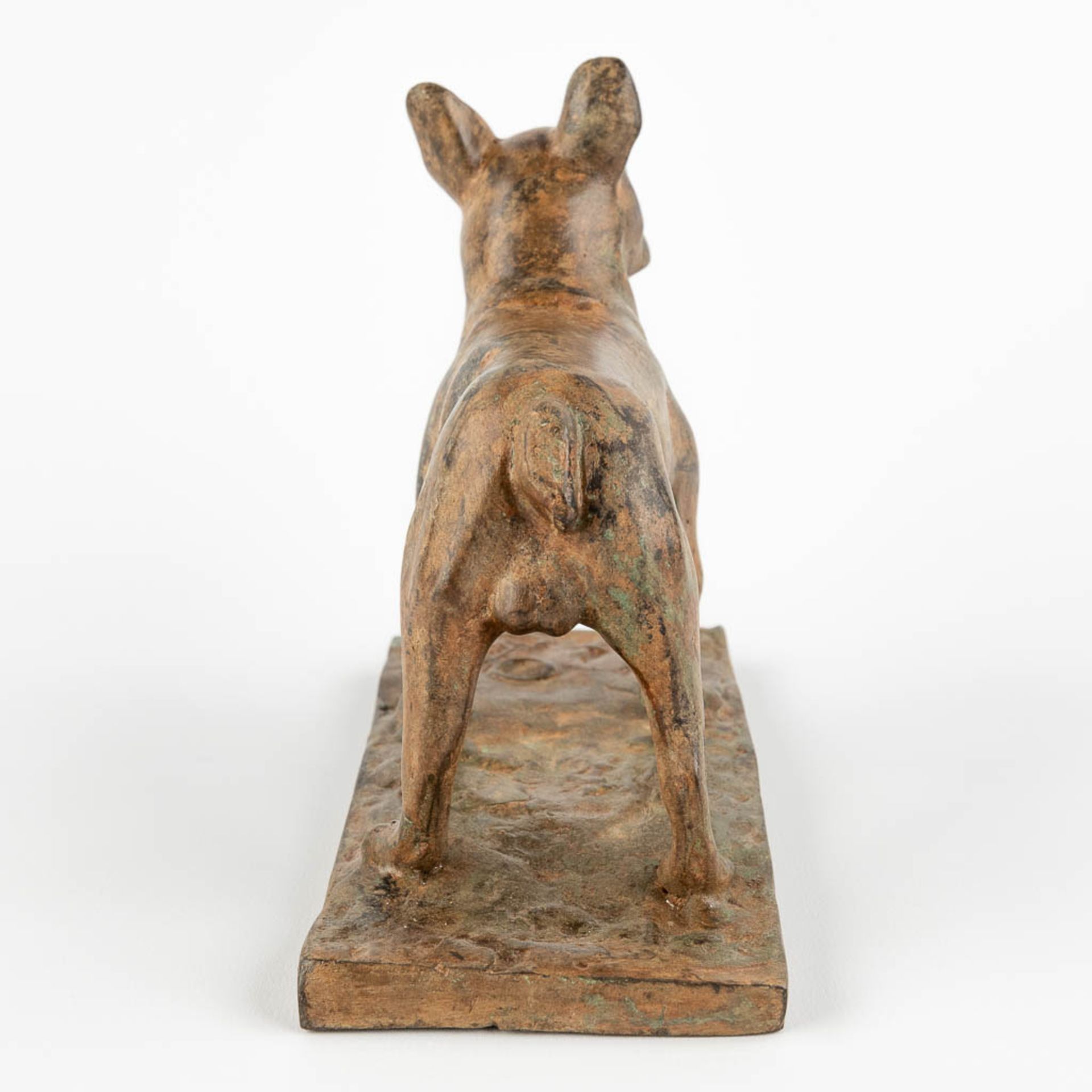 Pierre CHENET (XX-XXI) 'Bulldog' patinated bronze. (D:9 x W:20 x H:15 cm) - Image 4 of 10