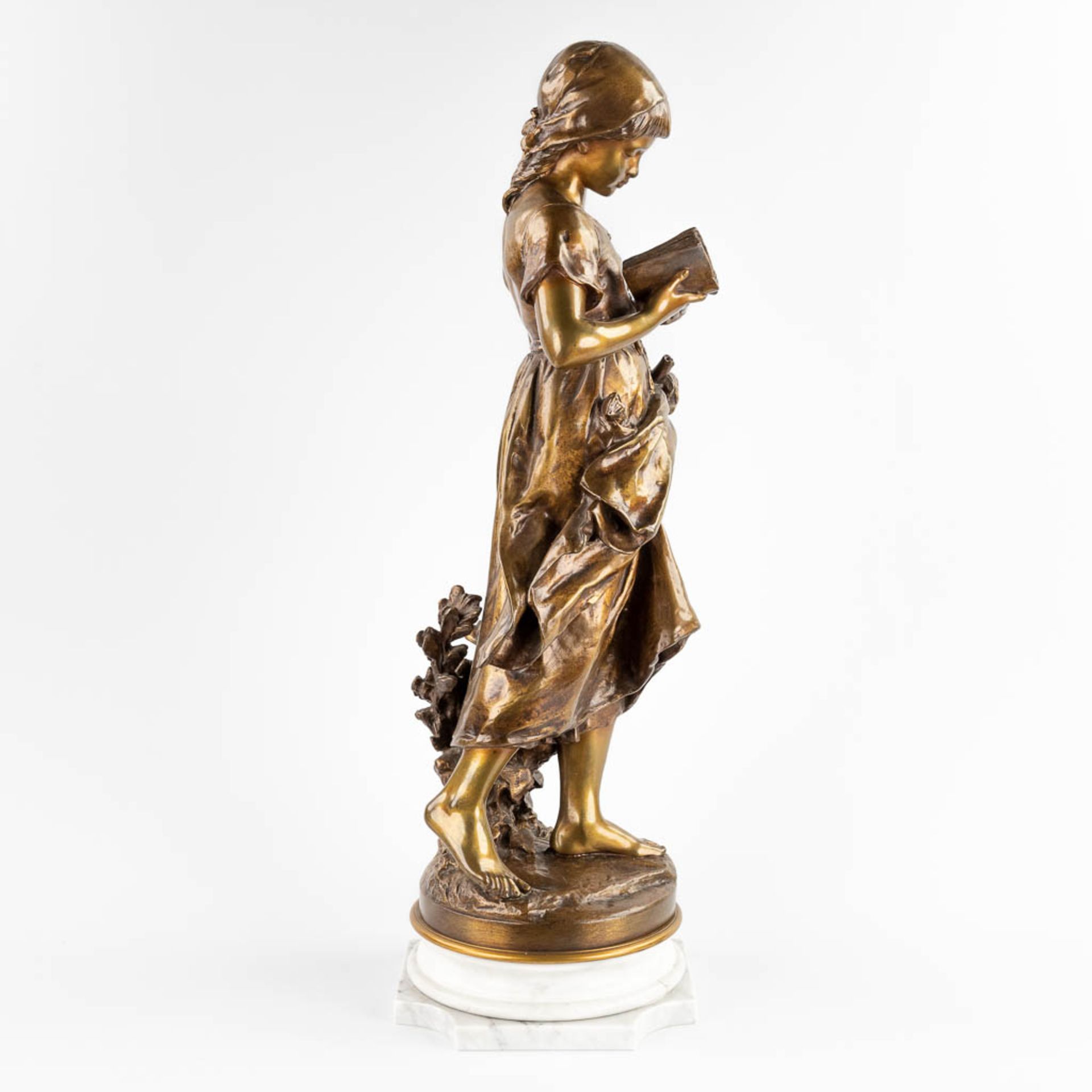 Mathurin MOREAU (1822-1912) 'La Lisseuse' patinated bronze. (D:24 x W:24 x H:77 cm) - Bild 6 aus 15