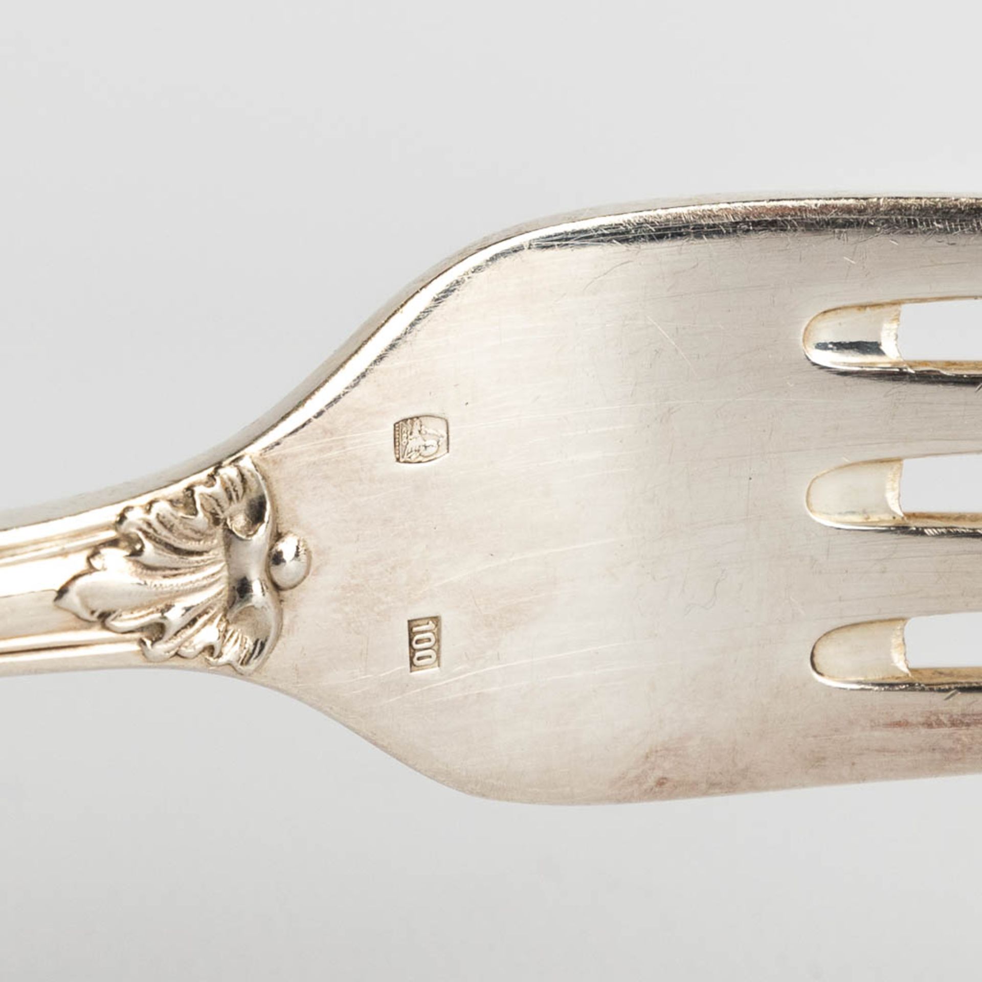 Auerhahn, A silver-plated cutlery set in a chest with drawers, Louis XV style. 80 pieces. (D:28 x W: - Image 8 of 18