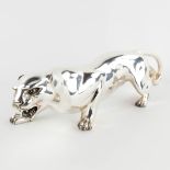 Ralph Lauren, 'Saunders Panther', silver-plated resin. 20th C. (D:15 x W:50 x H:13 cm)