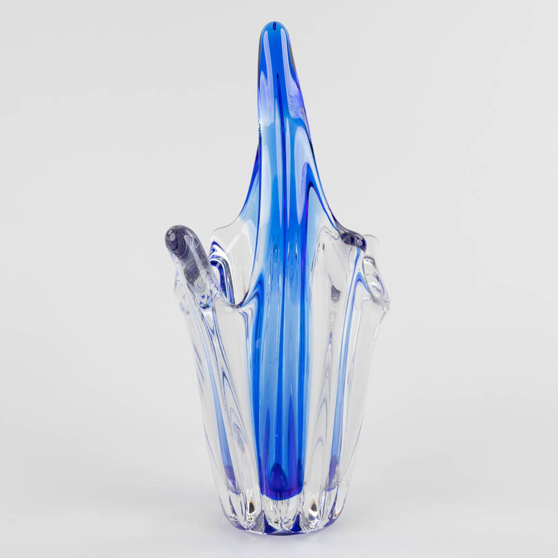 Val Saint Lambert, a vase and a swan, added a vase, probably Murano. (H:35 cm) - Image 11 of 22