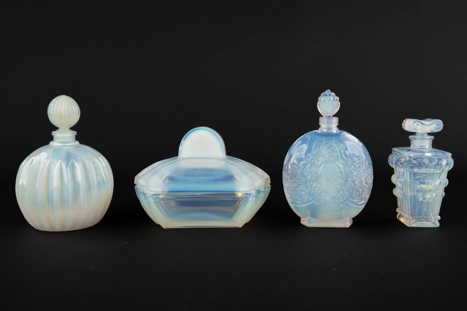 8 perfume bottles, Sabino, Opaline glass. (W:9 x H:18 cm) - Bild 8 aus 11