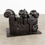 Pietro CASCELLA (1921-2008) Bozetto 'Arco Della Pace' patinated bronze. 1971. (D:43 x W:67 x H:41 cm
