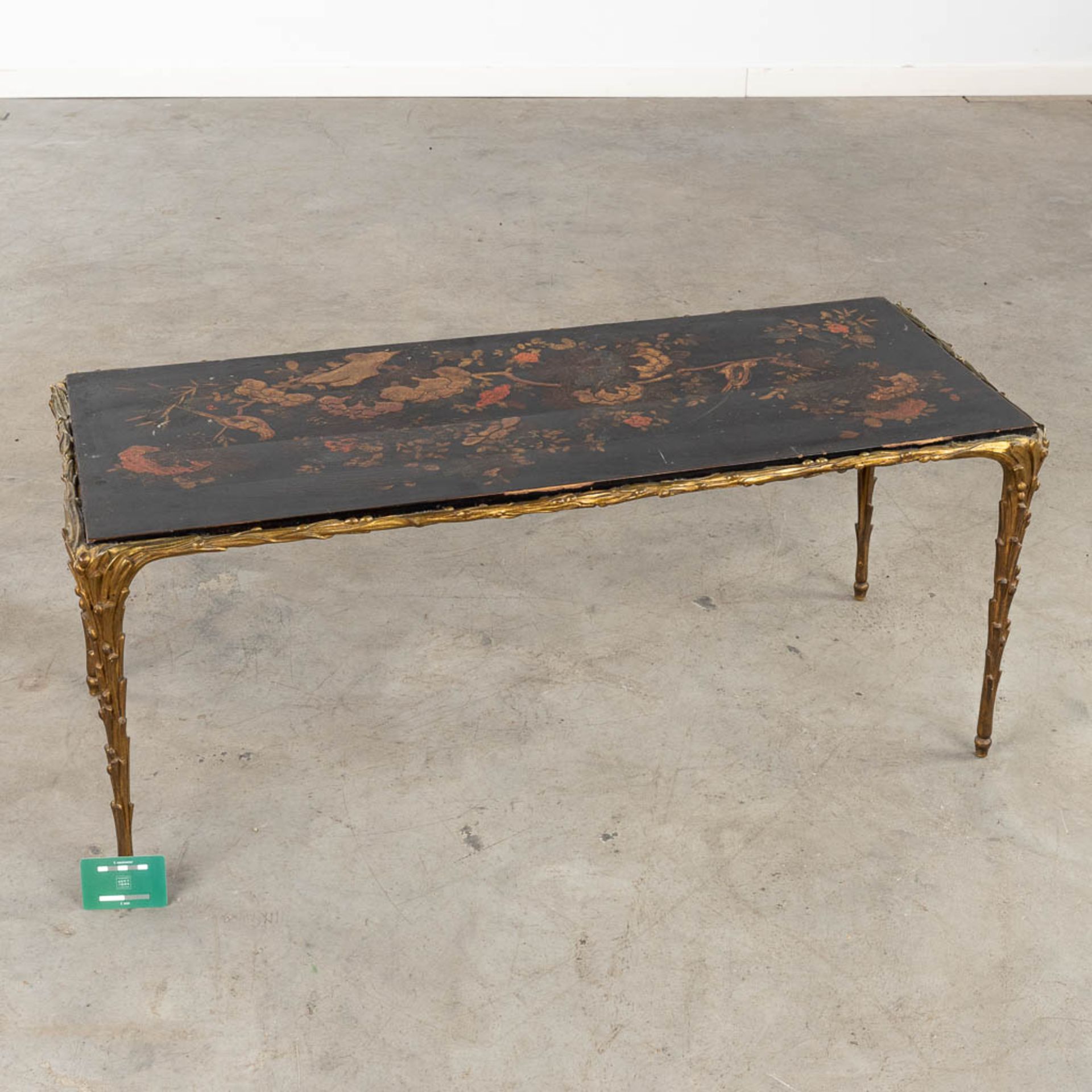 Maison Bagues 'Mid-Century Coffee Table' with lacquered Chinoiserie decor. (D:43 x W:100 x H:42 cm) - Image 2 of 20