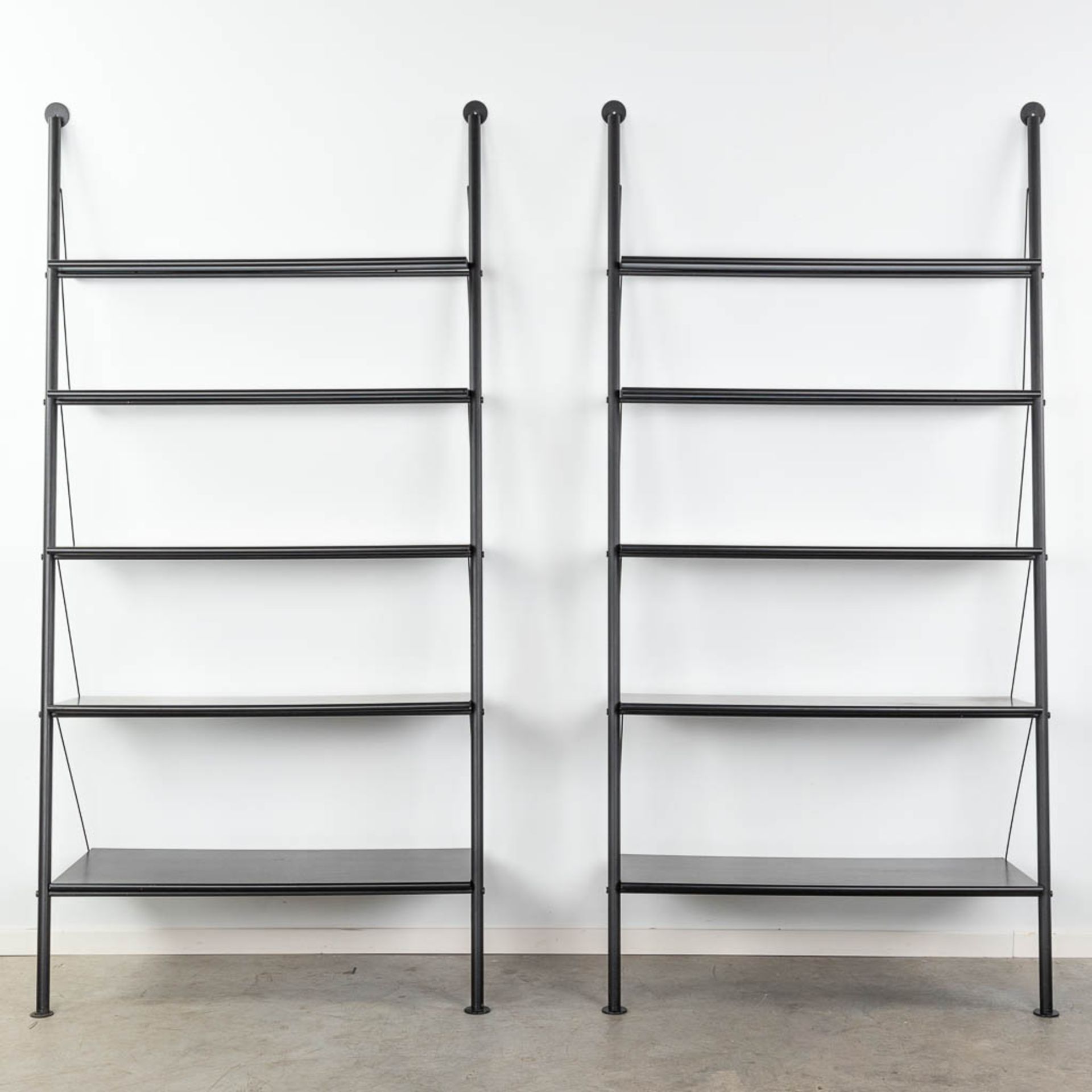 Philippe STARCK (1949) 'John LLD' two wall units, metal and wood. (D:50 x W:110 x H:218 cm) - Image 13 of 16