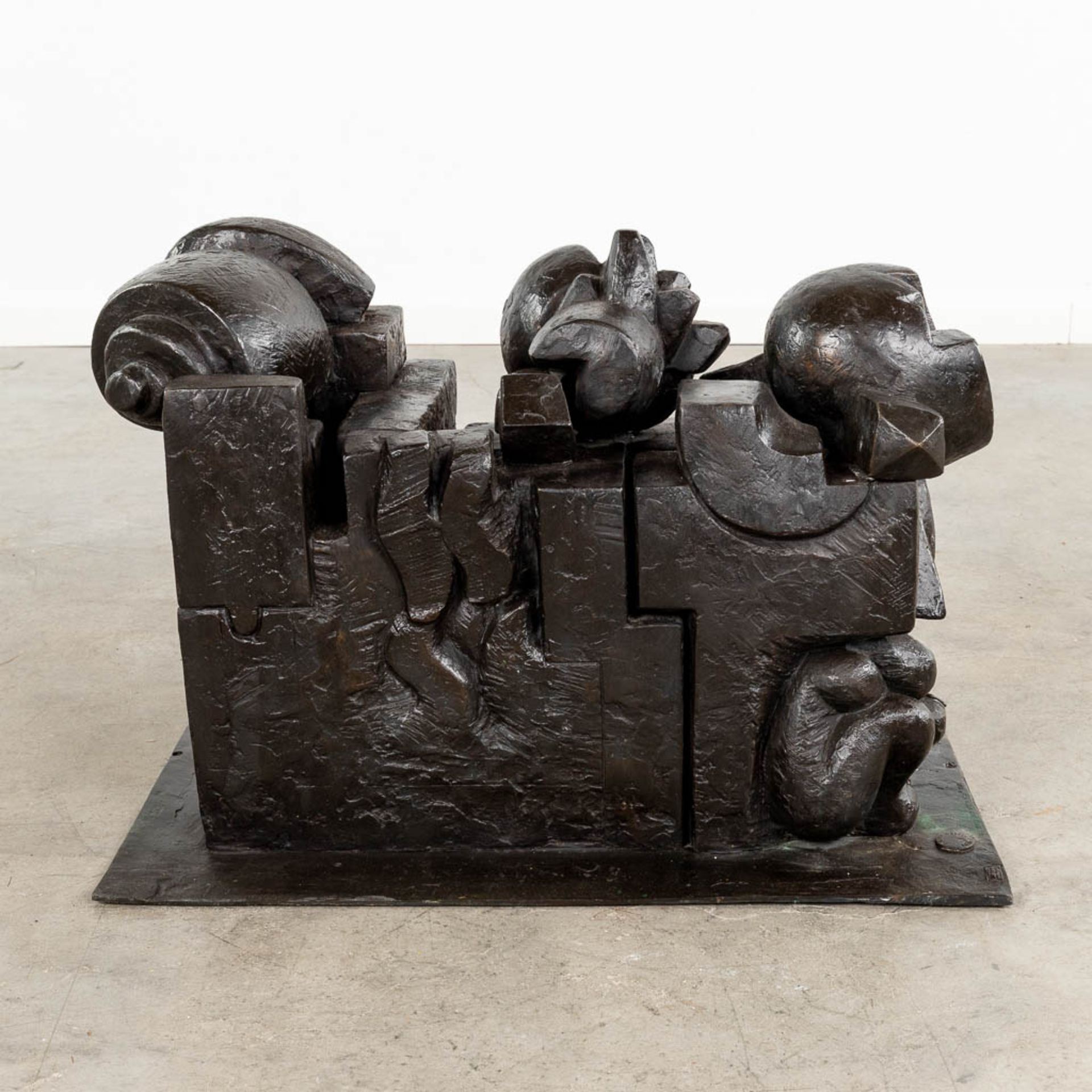 Pietro CASCELLA (1921-2008) Bozetto 'Arco Della Pace' patinated bronze. 1971. (D:43 x W:67 x H:41 cm - Image 3 of 8