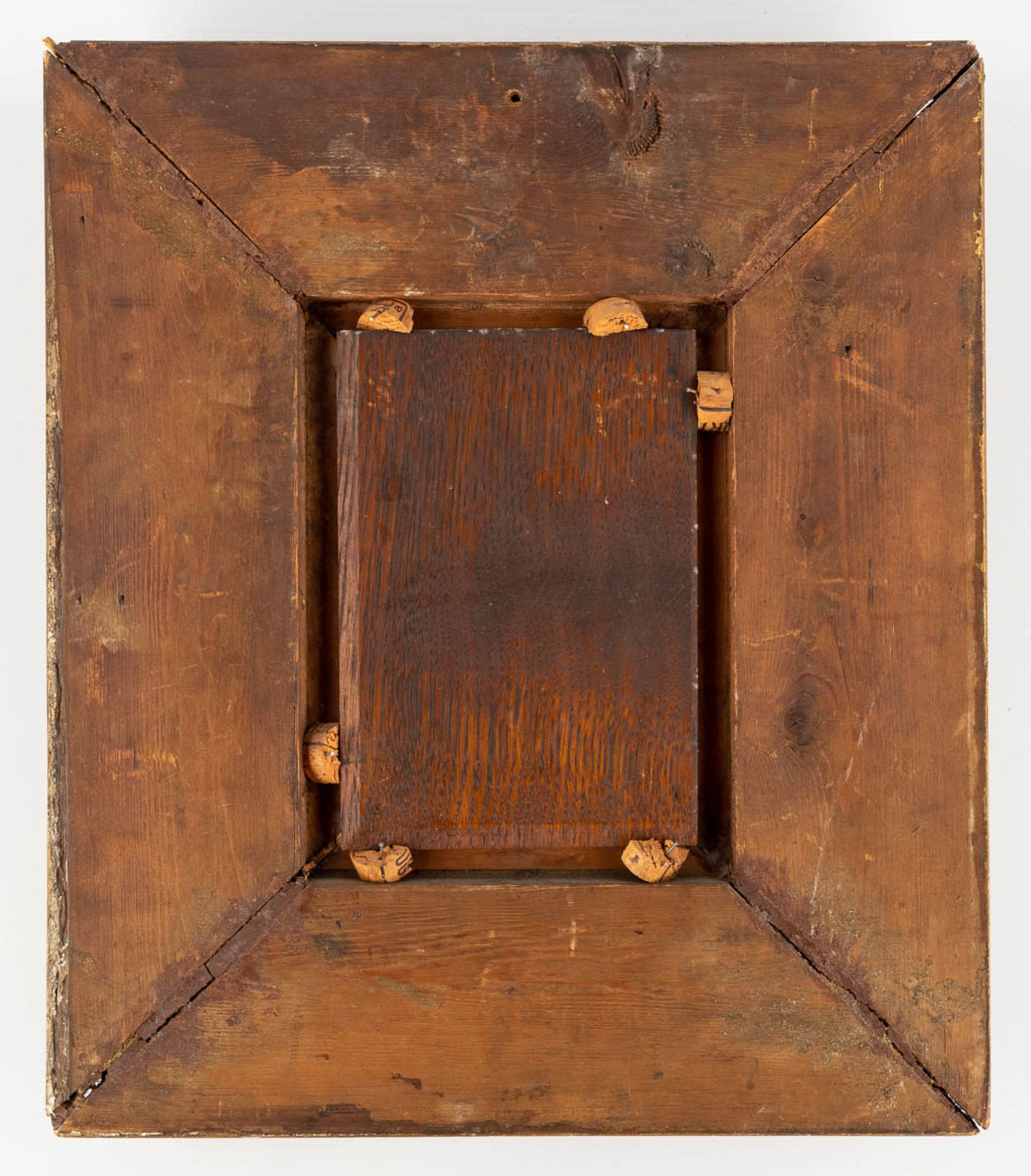 Konstant LATOUR (XIX-XX) 'Card Player' oil on panel. (W:12 x H:18 cm) - Image 6 of 6