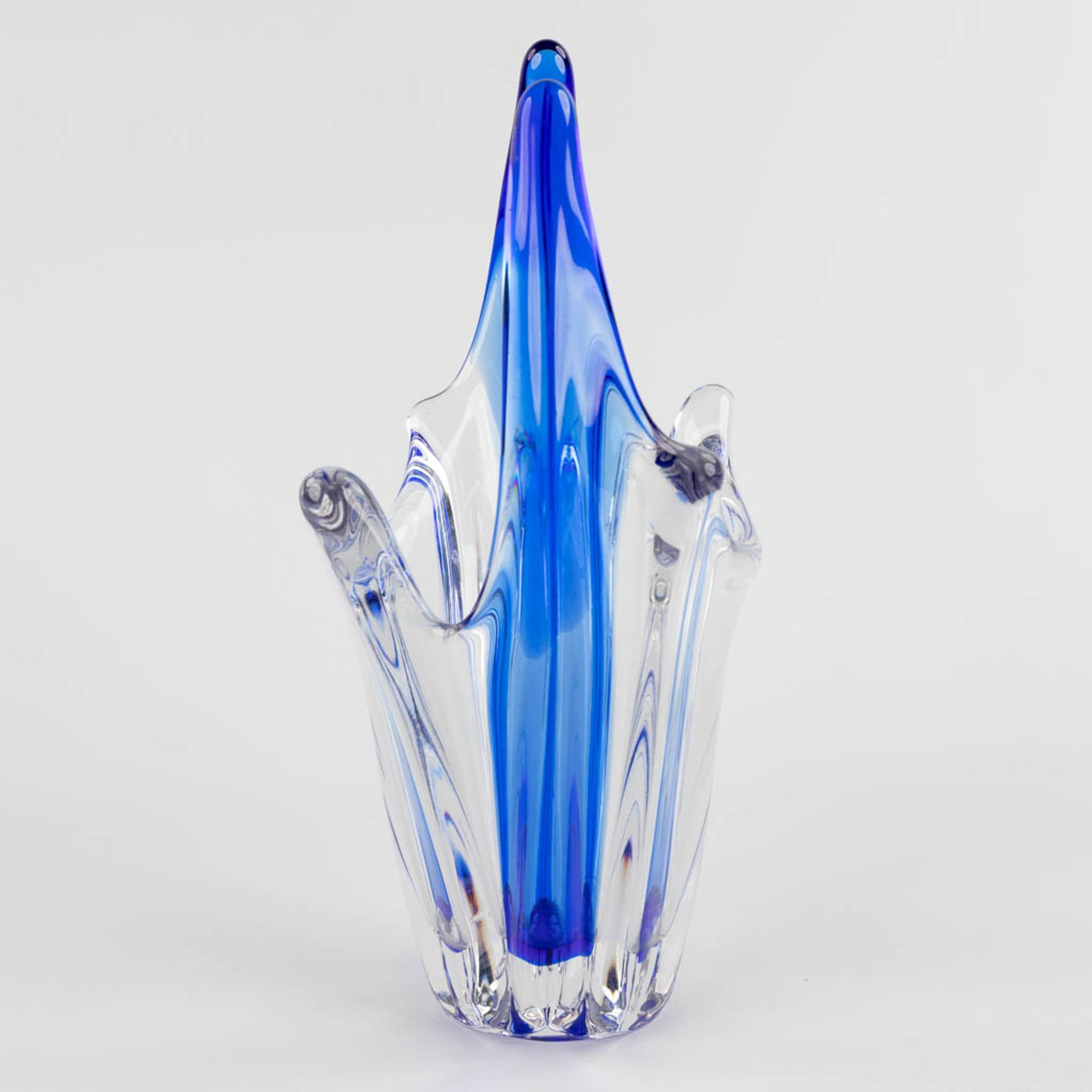 Val Saint Lambert, a vase and a swan, added a vase, probably Murano. (H:35 cm) - Image 13 of 22