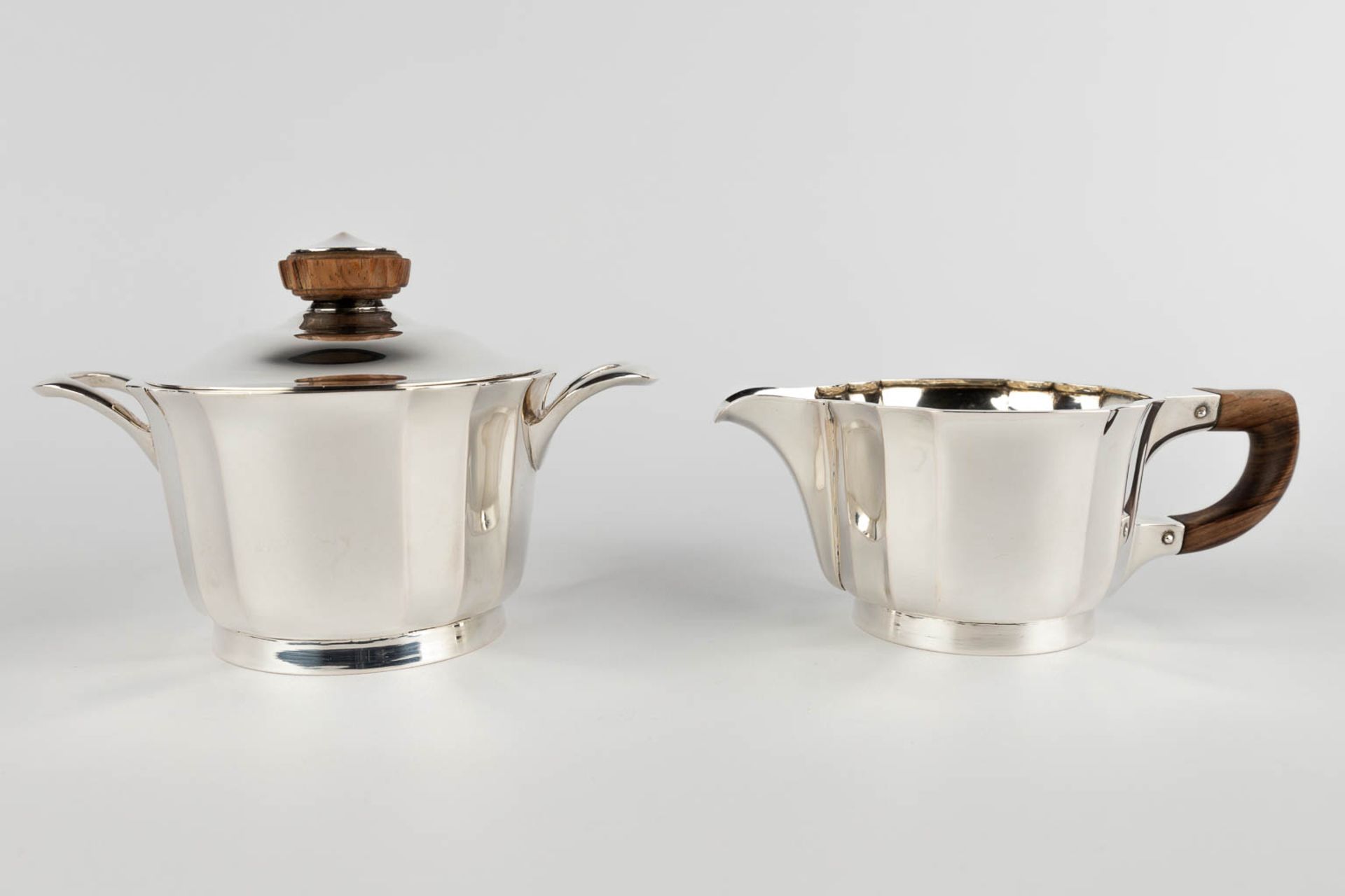 Wolfers, 'Liliane', a 5-piece coffee and tea service, silver. Art Deco. (D:35 x W:56 x H:16,5 cm) - Image 19 of 24