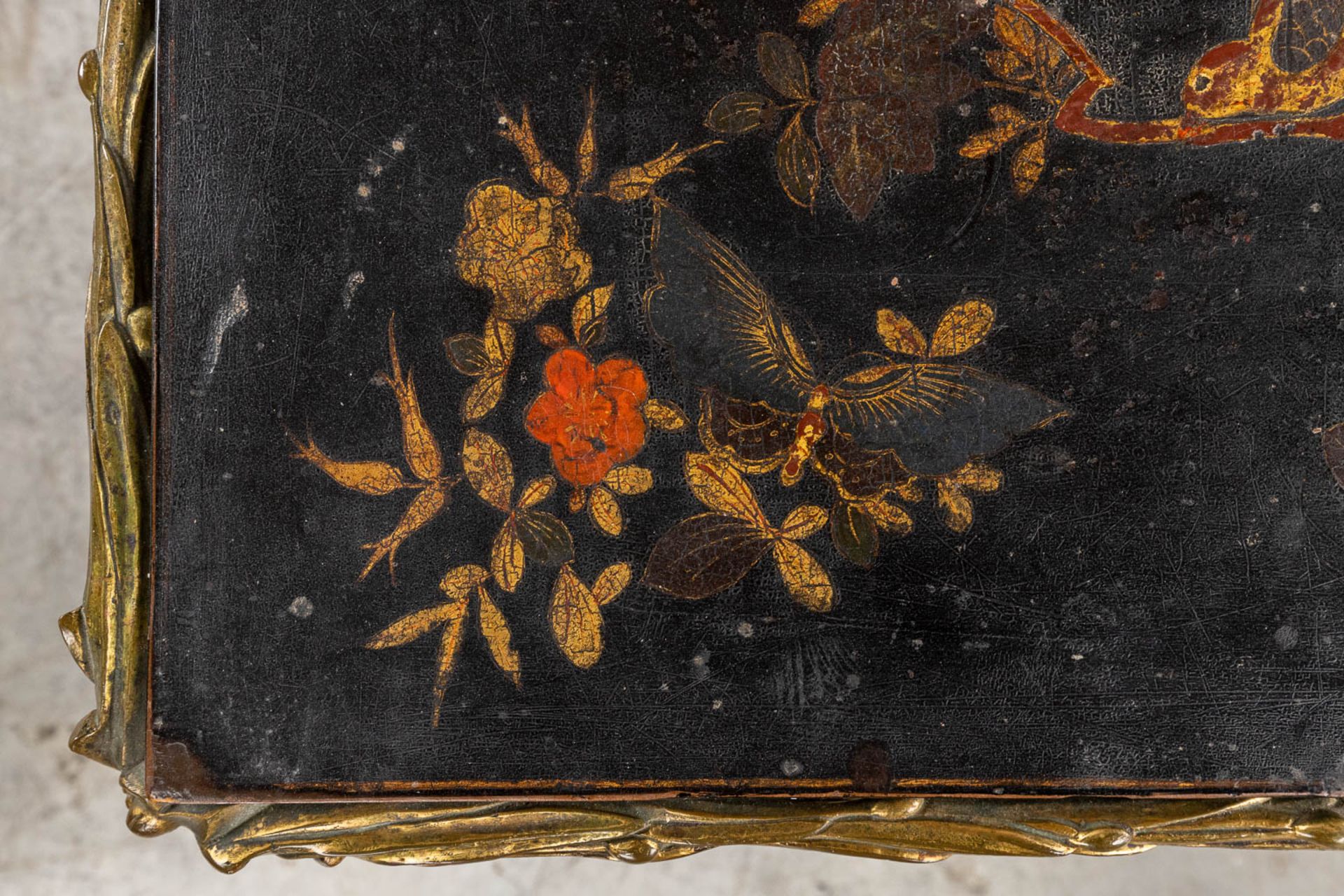 Maison Bagues 'Mid-Century Coffee Table' with lacquered Chinoiserie decor. (D:43 x W:100 x H:42 cm) - Image 11 of 20