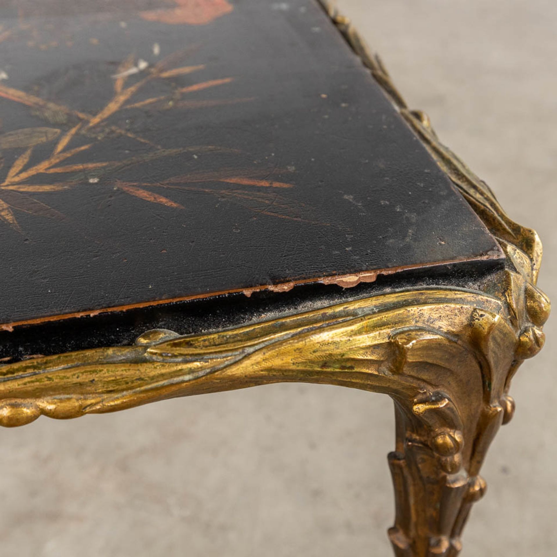 Maison Bagues 'Mid-Century Coffee Table' with lacquered Chinoiserie decor. (D:43 x W:100 x H:42 cm) - Image 17 of 20