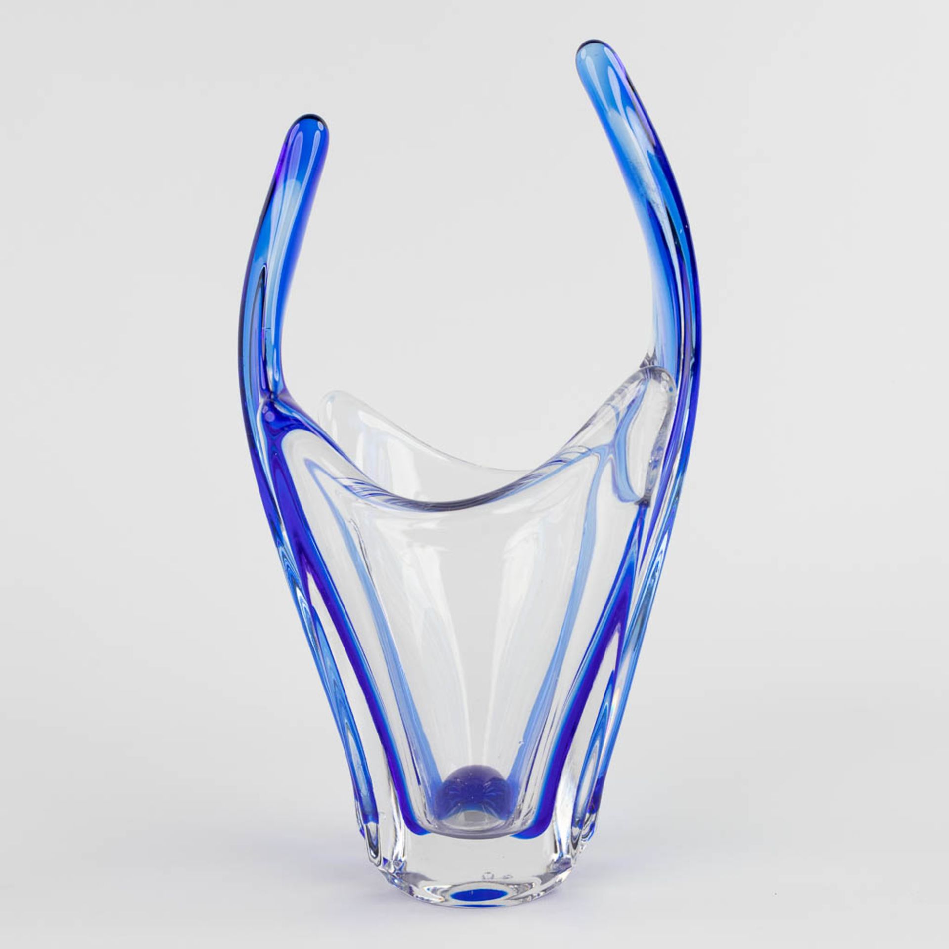 Val Saint Lambert, a vase and a swan, added a vase, probably Murano. (H:35 cm) - Image 10 of 22