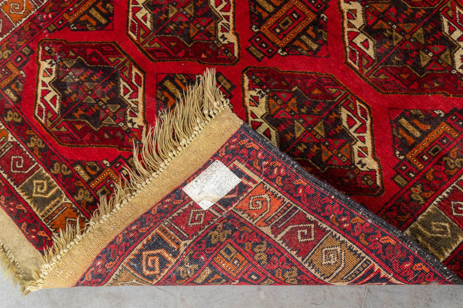 Two Oriental hand-made carpets. Afghan &amp; Turkey (D:195 x W:100 cm) - Image 6 of 11