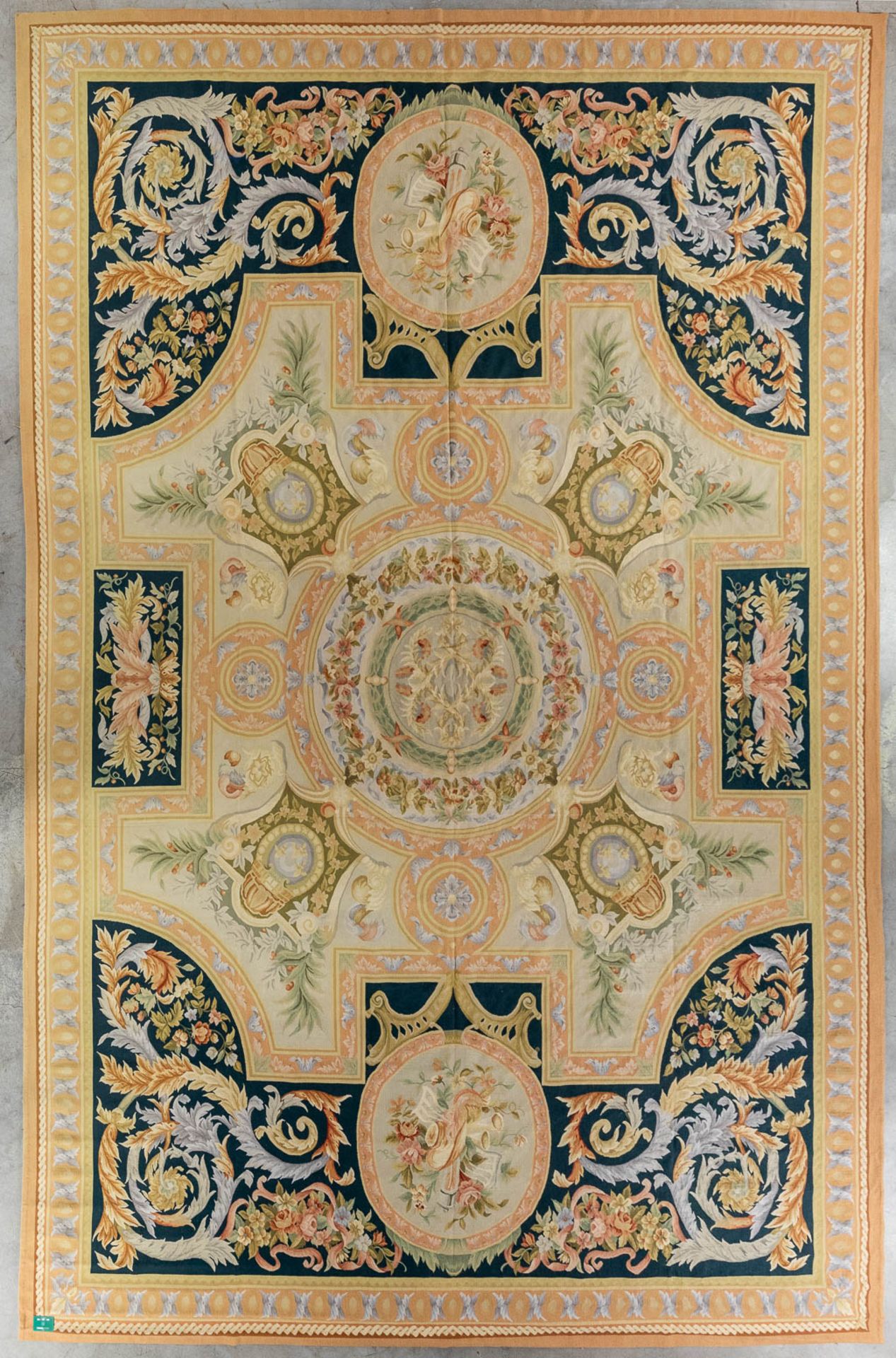 An exceptional antique carpet 'Aubusson'. France. (D:558 x W:366 cm) - Image 2 of 8