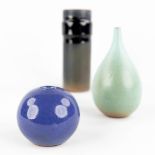 Elisabeth VANDEWEGHE (1946) 'Three miniature vases' for Perignem. (H:17 x D:7 cm)