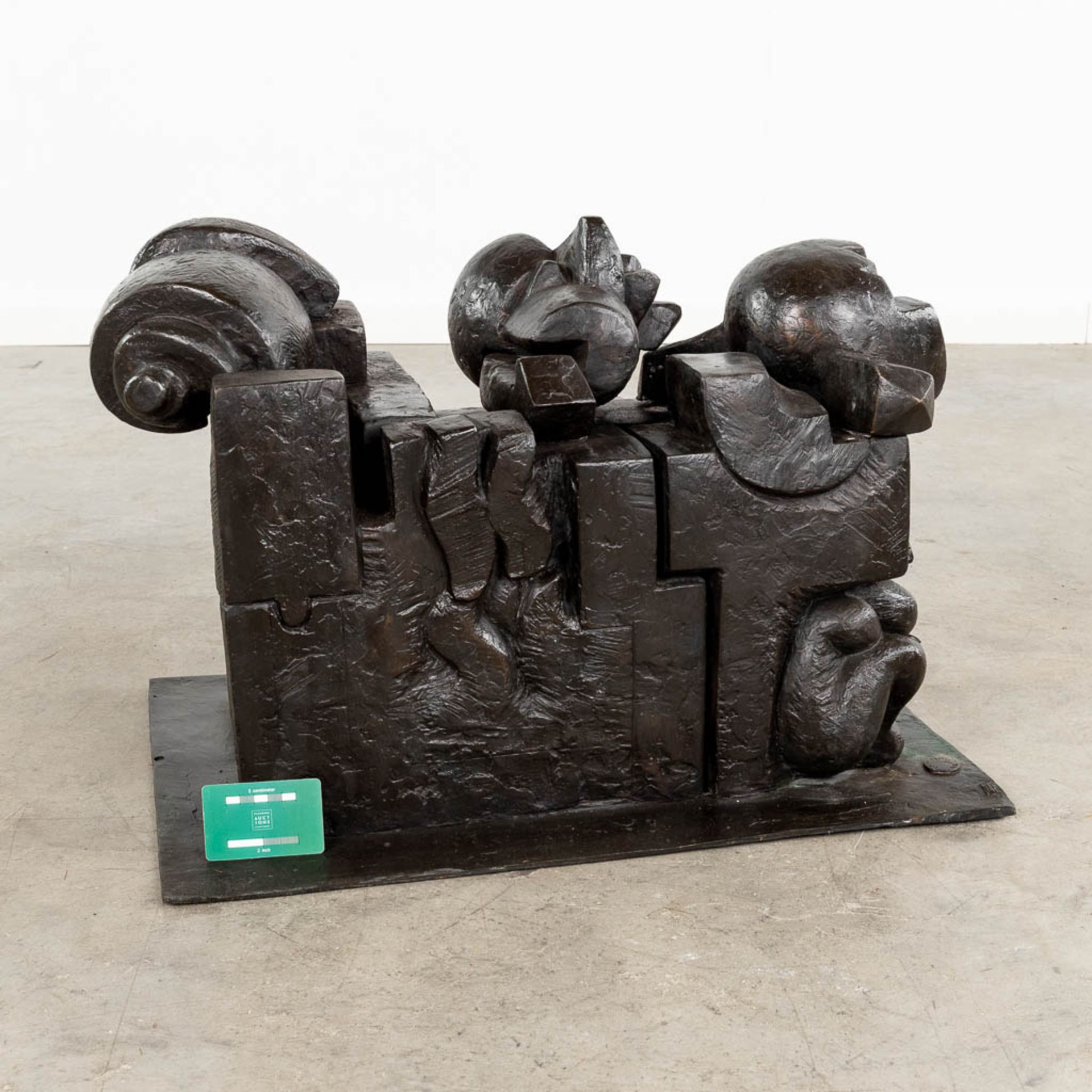 Pietro CASCELLA (1921-2008) Bozetto 'Arco Della Pace' patinated bronze. 1971. (D:43 x W:67 x H:41 cm - Image 2 of 8
