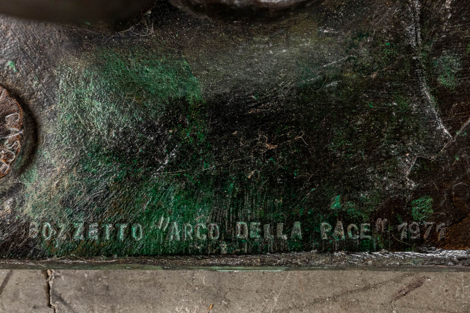 Pietro CASCELLA (1921-2008) Bozetto 'Arco Della Pace' patinated bronze. 1971. (D:43 x W:67 x H:41 cm - Image 8 of 8