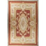 An exceptional antique carpet 'Aubusson'. France. (D:434 x W:286 cm)
