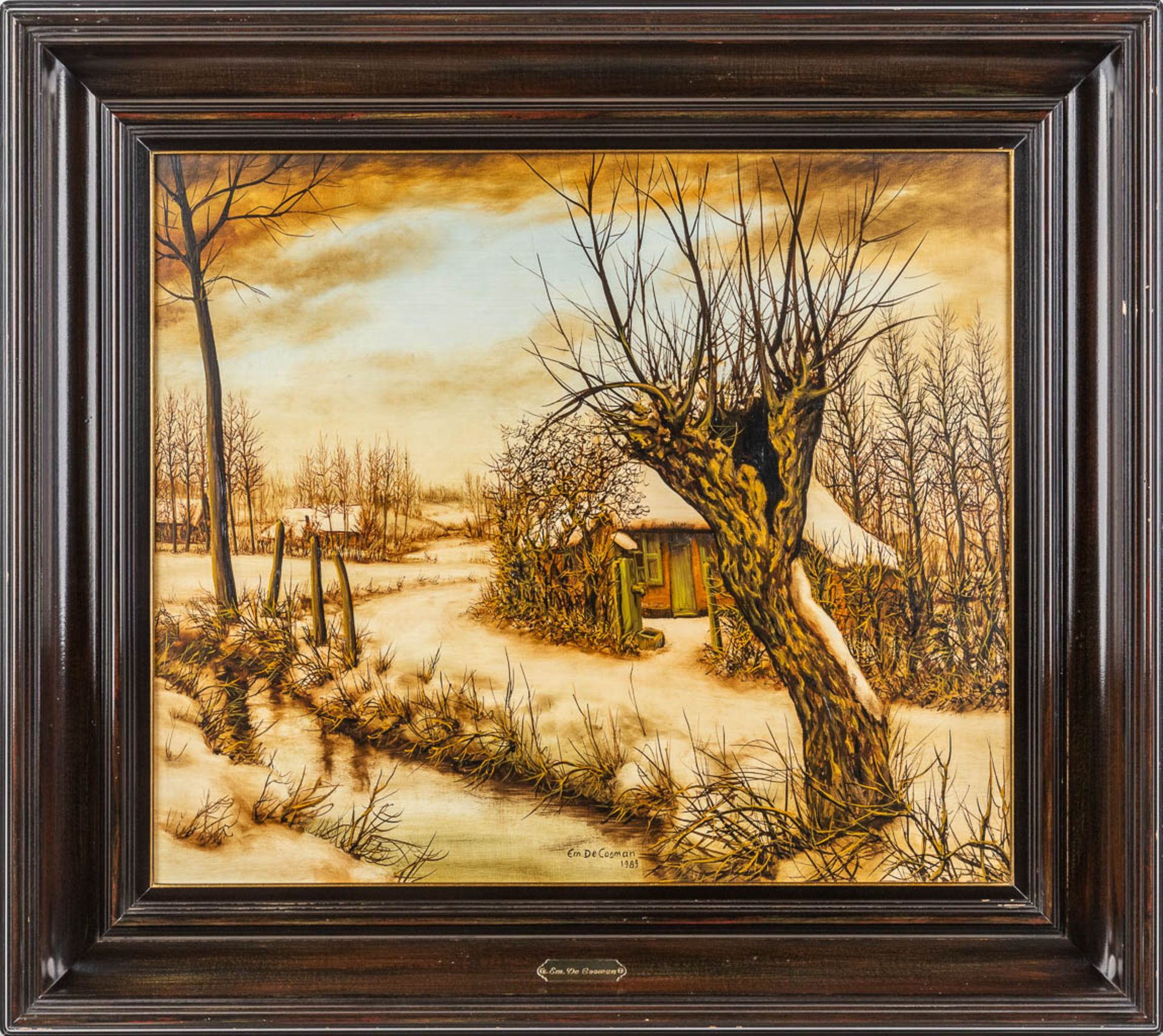 Emiel DE COOMAN (1922) 'Two Landscapes' oil on canvas. (W:70 x H:60 cm) - Image 3 of 15