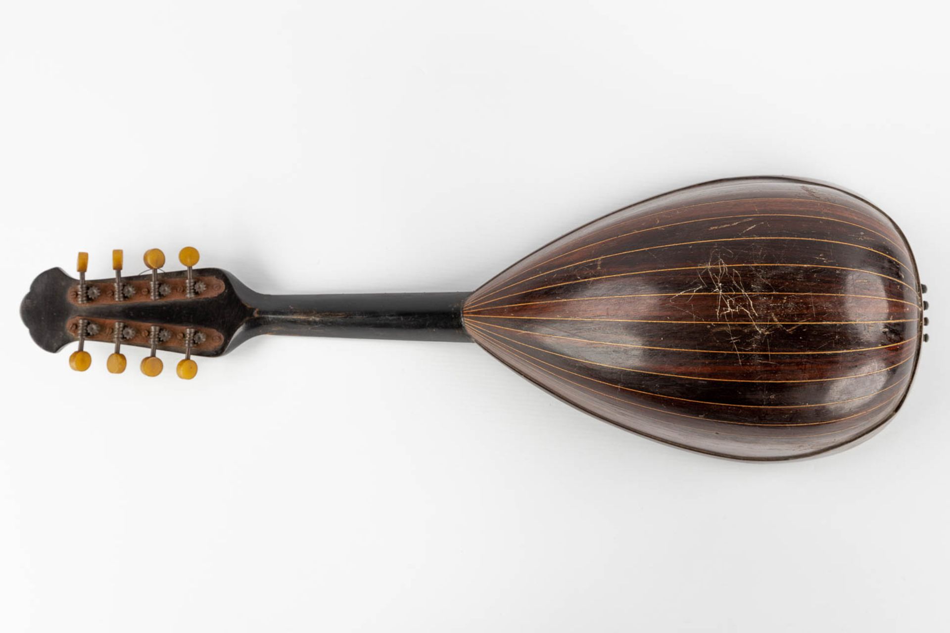 Three mandolines and a Balalaika. 20th C. (D:43 x W:67 x H:12 cm) - Image 15 of 36