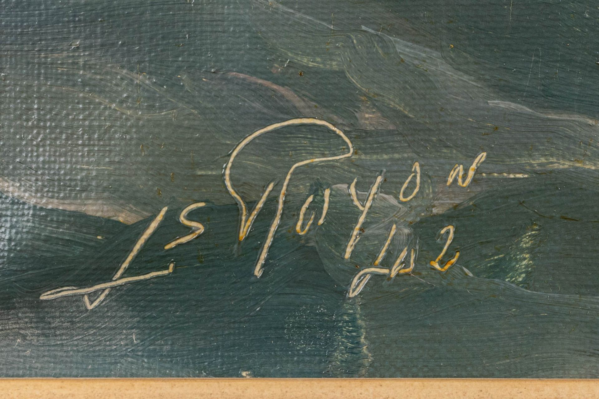 Louis ROYON (1882-1968) 'Marine' oil on canvas. (W:50 x H:70 cm) - Image 7 of 7