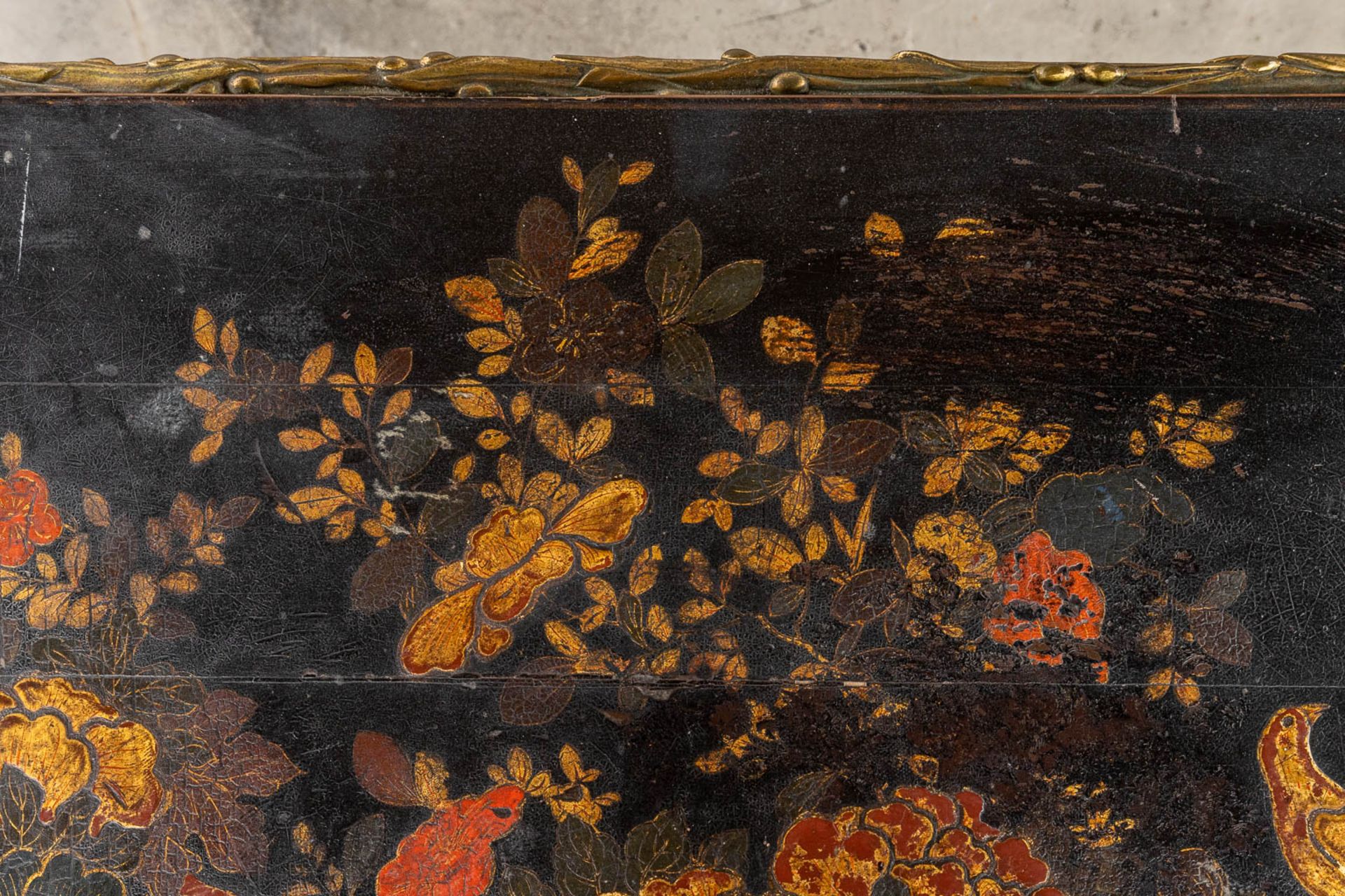 Maison Bagues 'Mid-Century Coffee Table' with lacquered Chinoiserie decor. (D:43 x W:100 x H:42 cm) - Image 14 of 20