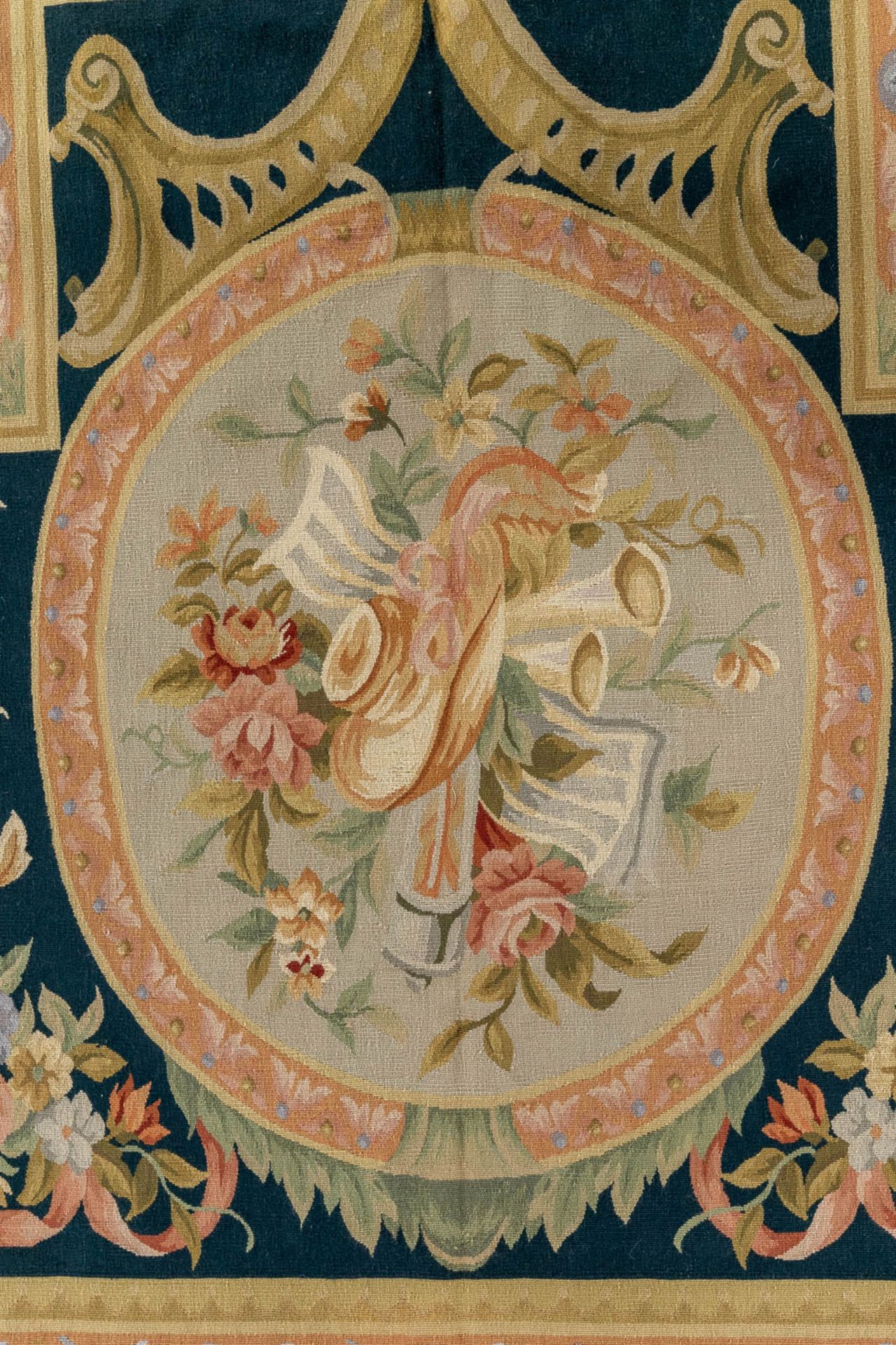 An exceptional antique carpet 'Aubusson'. France. (D:558 x W:366 cm) - Image 7 of 8