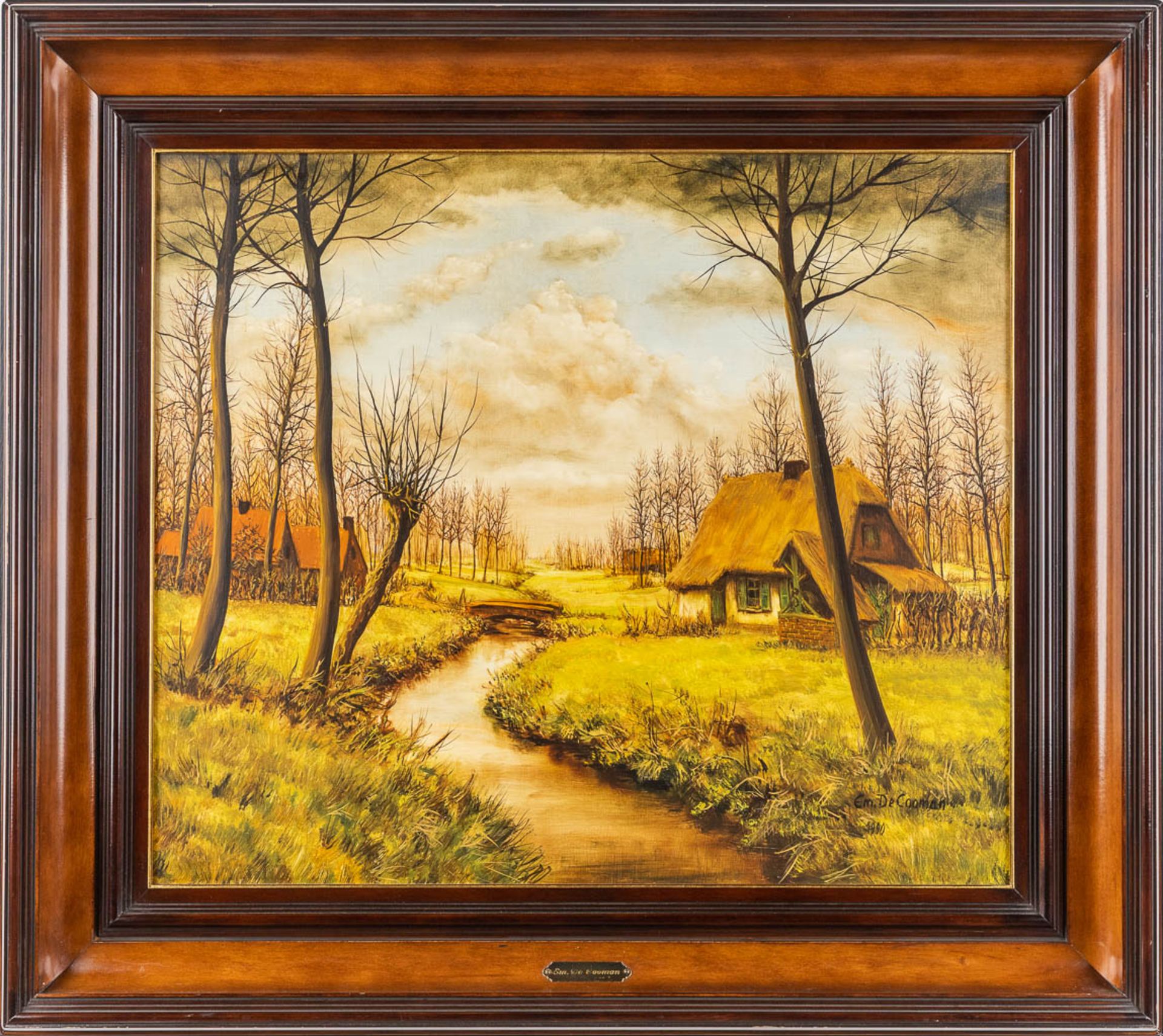 Emiel DE COOMAN (1922) 'Two Landscapes' oil on canvas. (W:70 x H:60 cm) - Image 9 of 15