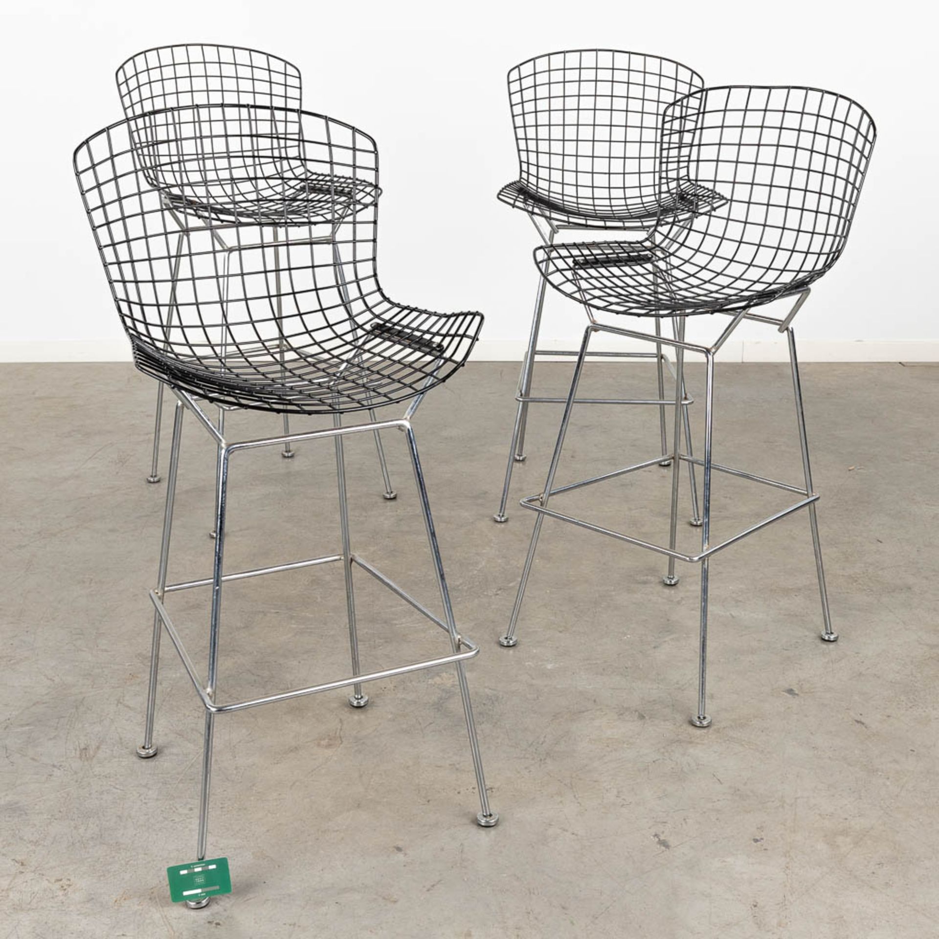 Harry BERTOIA (1915-1978)(attr.) 'Four Bar Chairs', metal. (D:58 x W:52 x H:105 cm) - Bild 2 aus 12