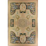 An exceptional antique carpet 'Aubusson'. France. (D:558 x W:366 cm)
