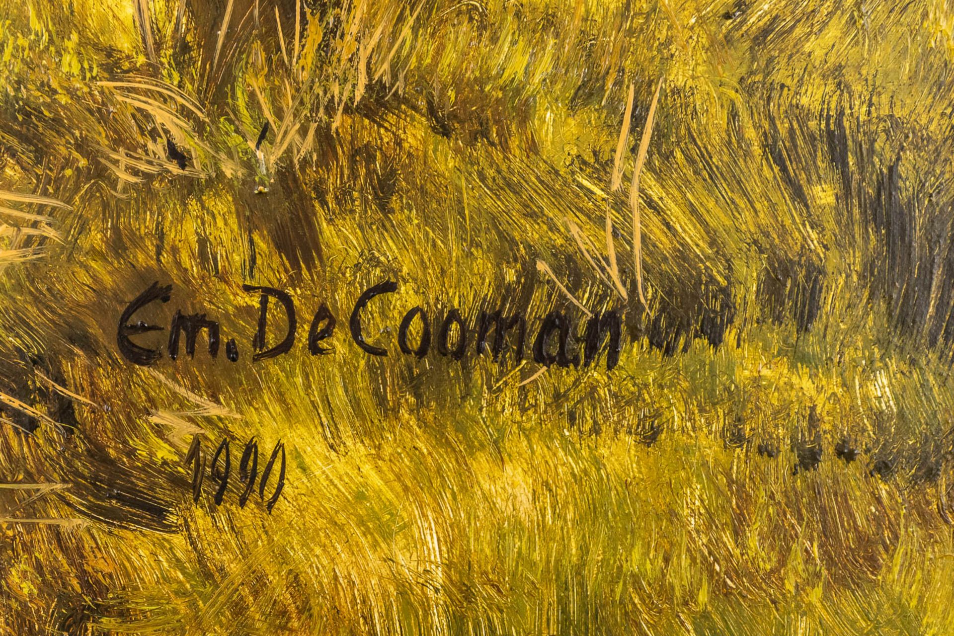 Emiel DE COOMAN (1922) 'Two Landscapes' oil on canvas. (W:70 x H:60 cm) - Image 13 of 15