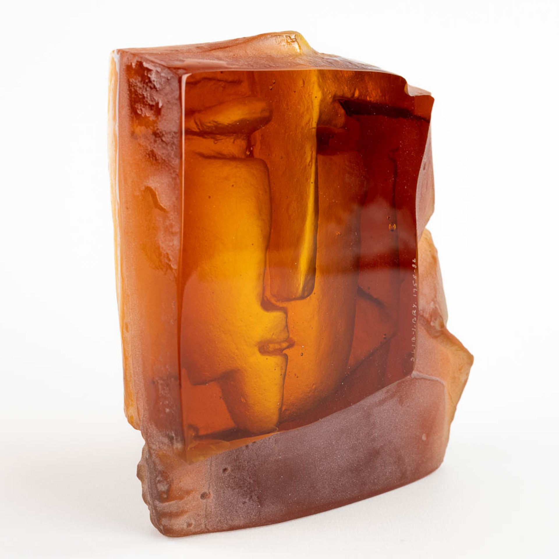 Stanislav LIBENSKY &amp; Jaroslava BRYCHTOVA (act.1954-2002) 'The Kiss' an art glass sculpture. (W:1 - Image 3 of 10