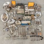 A large collection of silver-plated items and cutlery, Wiskemann and others.