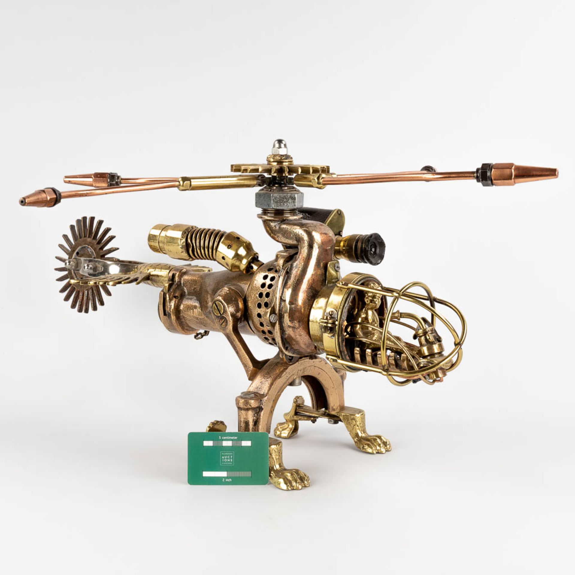 Dirk 'KEZANTI' DEWULF (1973) 'Helicopter' mixed media. (D:63 x W:53 x H:37 cm) - Bild 2 aus 17