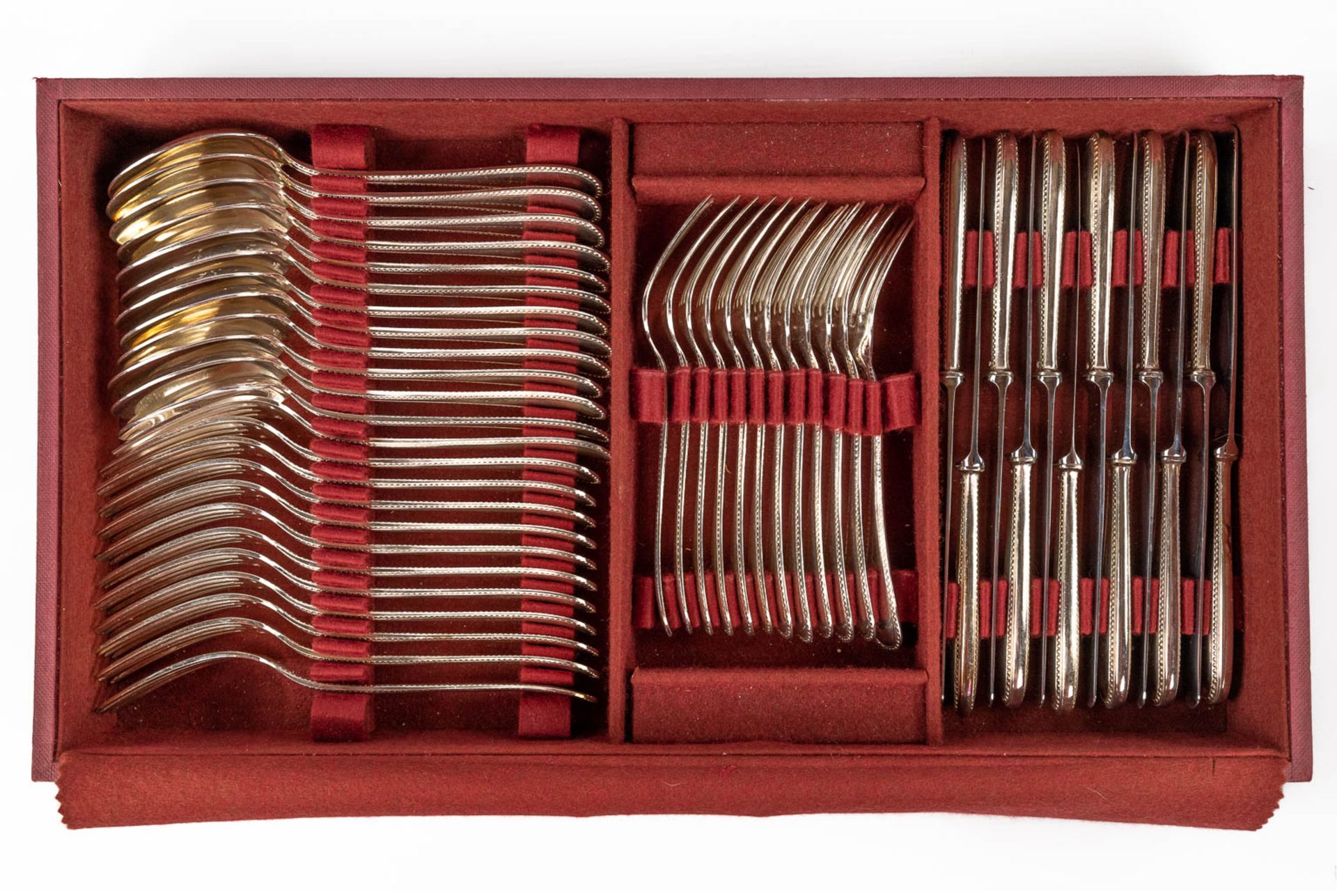 Vanstahl, a 103-piece silver-plated cutlery. Model Perles and mounted in a chest. (D:29 x W:52 x H:1 - Bild 17 aus 17