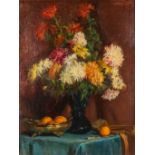 Frans MORTELMANS (1865-1936)(attr.) 'Flower Stilllife' oil on canvas. (W:70 x H:91 cm)