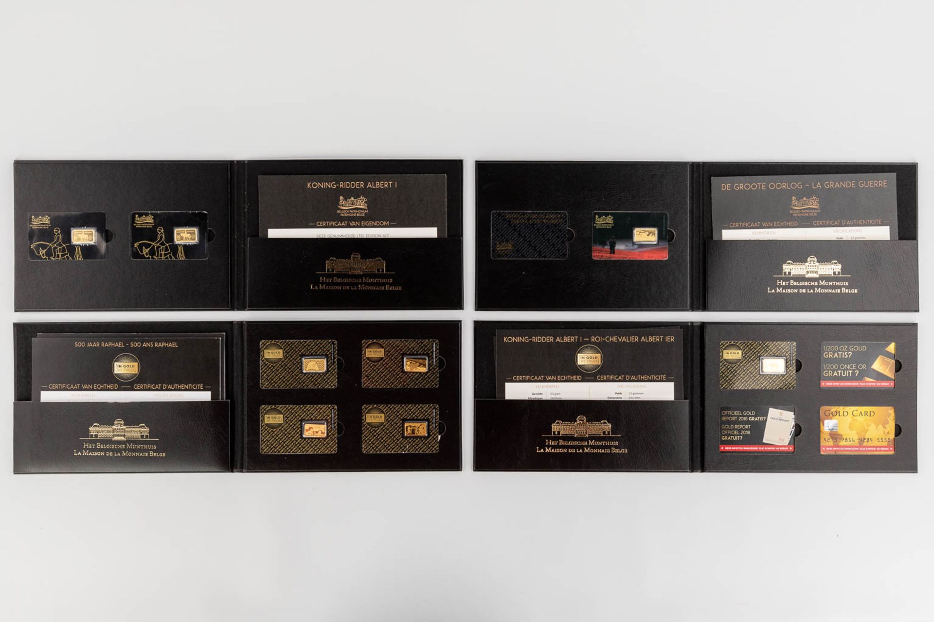 A collection of 8 pieces of gold, 999/1000, 22,5g. - Image 11 of 12