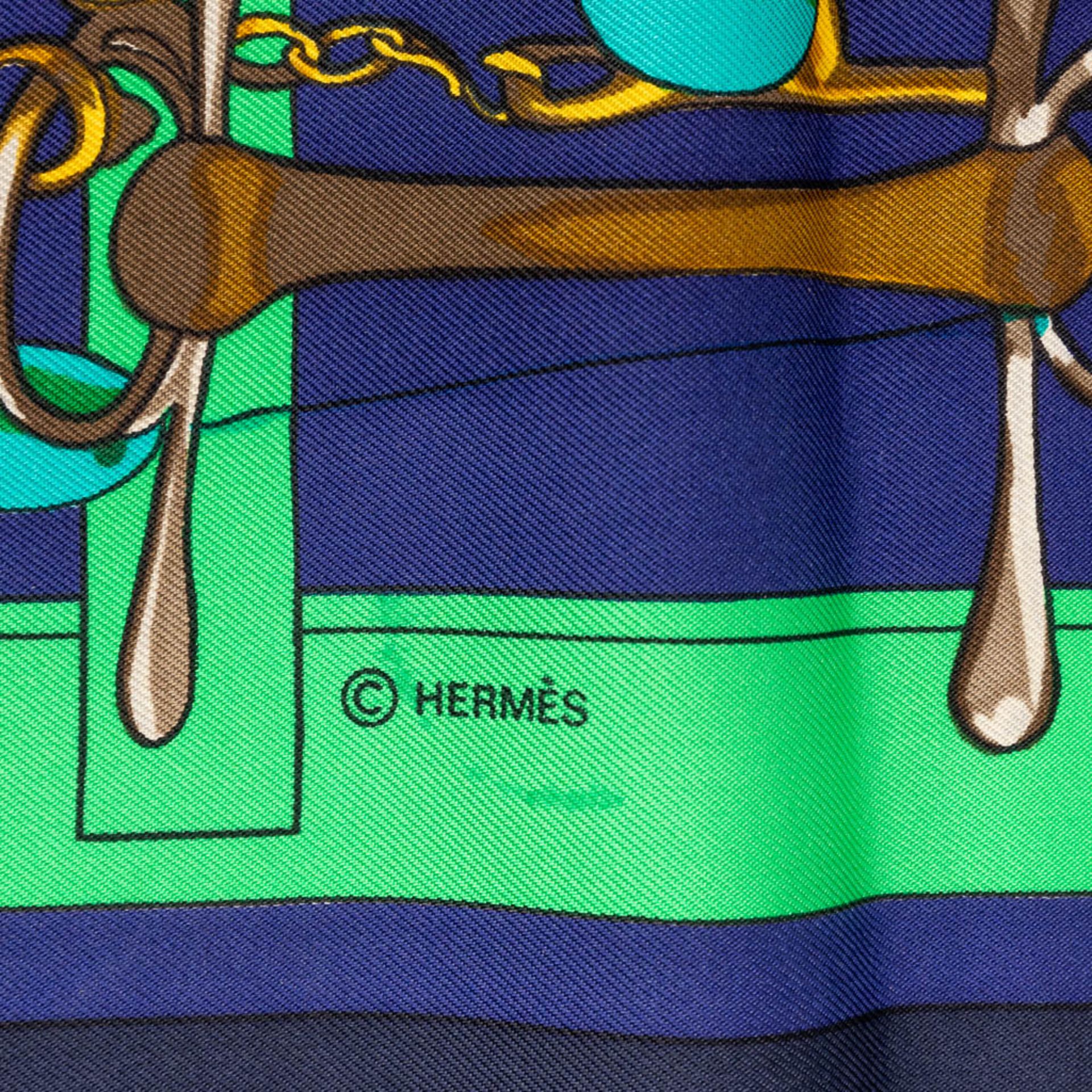 Hermès Paris, a set of 2 silk scarfs. (W:90 x H:90 cm) - Image 16 of 22