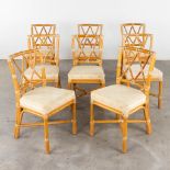 John MCGUIRE (1920-2013) '8 Bamboo chairs'. (D:50 x W:45 x H:86 cm)