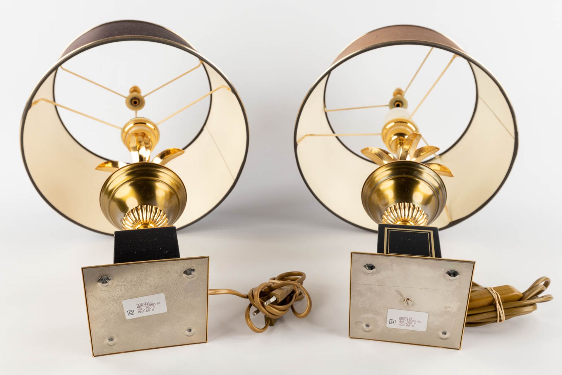 A pair of table lamps, Hollywood Regency style. 20th C. (H:54 x D:30 cm) - Image 9 of 10