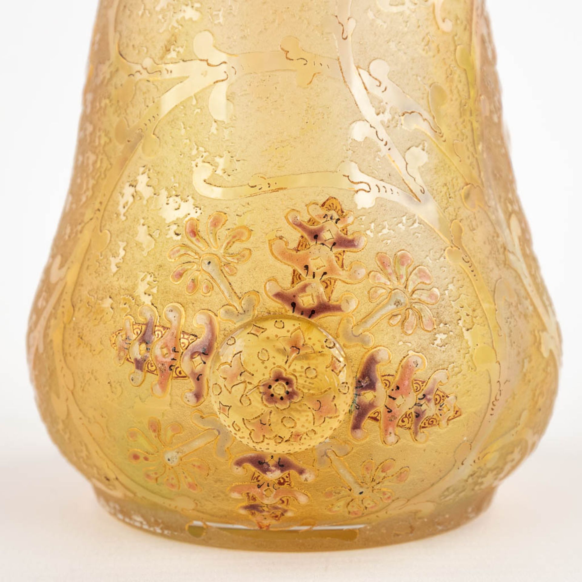 Antonin DAUM (1864-1930) 'Fleurons et rinceaux', a glass vase, Daum-Nancy, circa 1892-1893. (H:20 x - Image 13 of 15