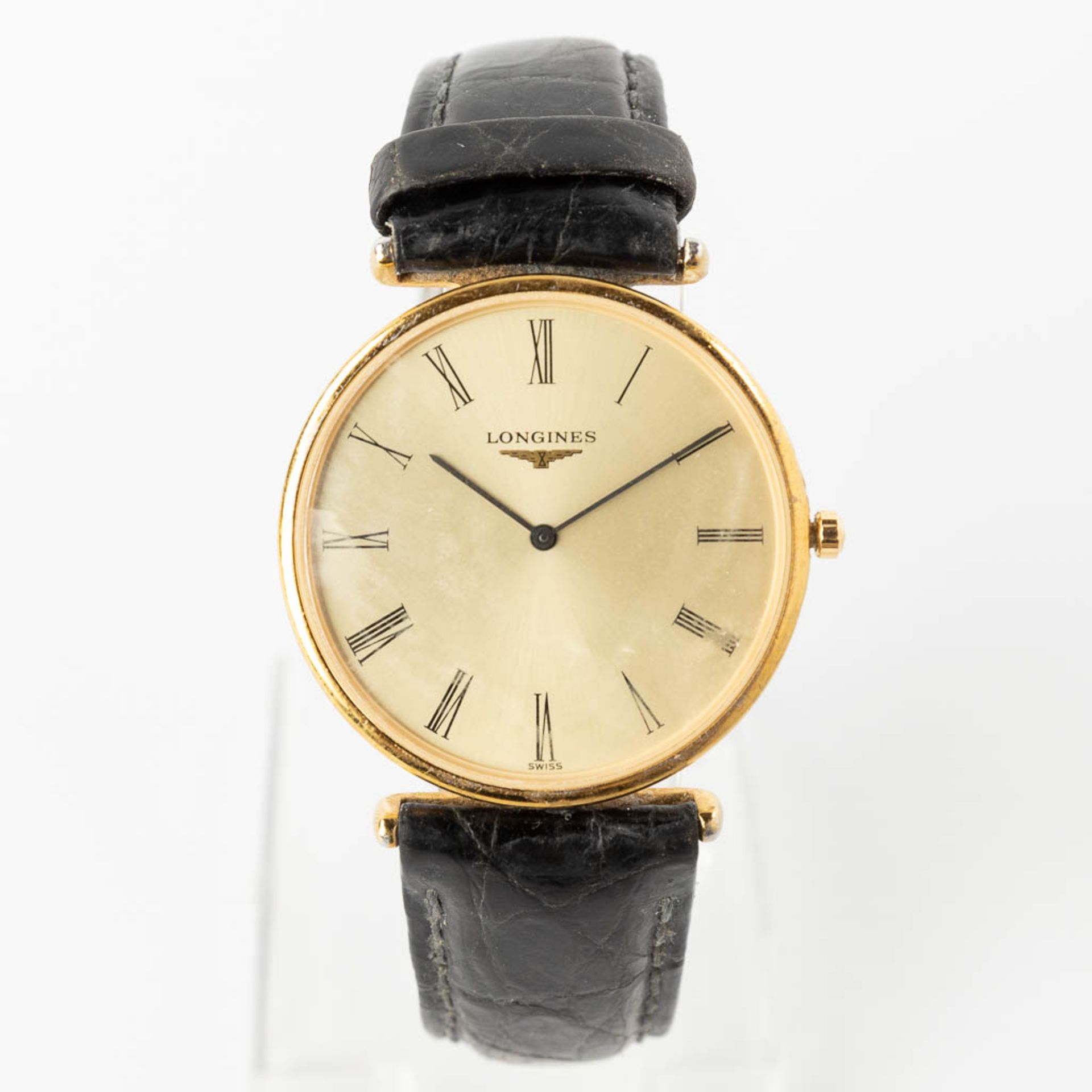 Longines 'Le Grande Classique De Longines' gilt metal. (W:3,3 cm)