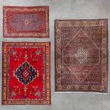 Three Oriental hand-made carpets, Bidjar &amp; Kashan. (D:242 x W:170 cm)