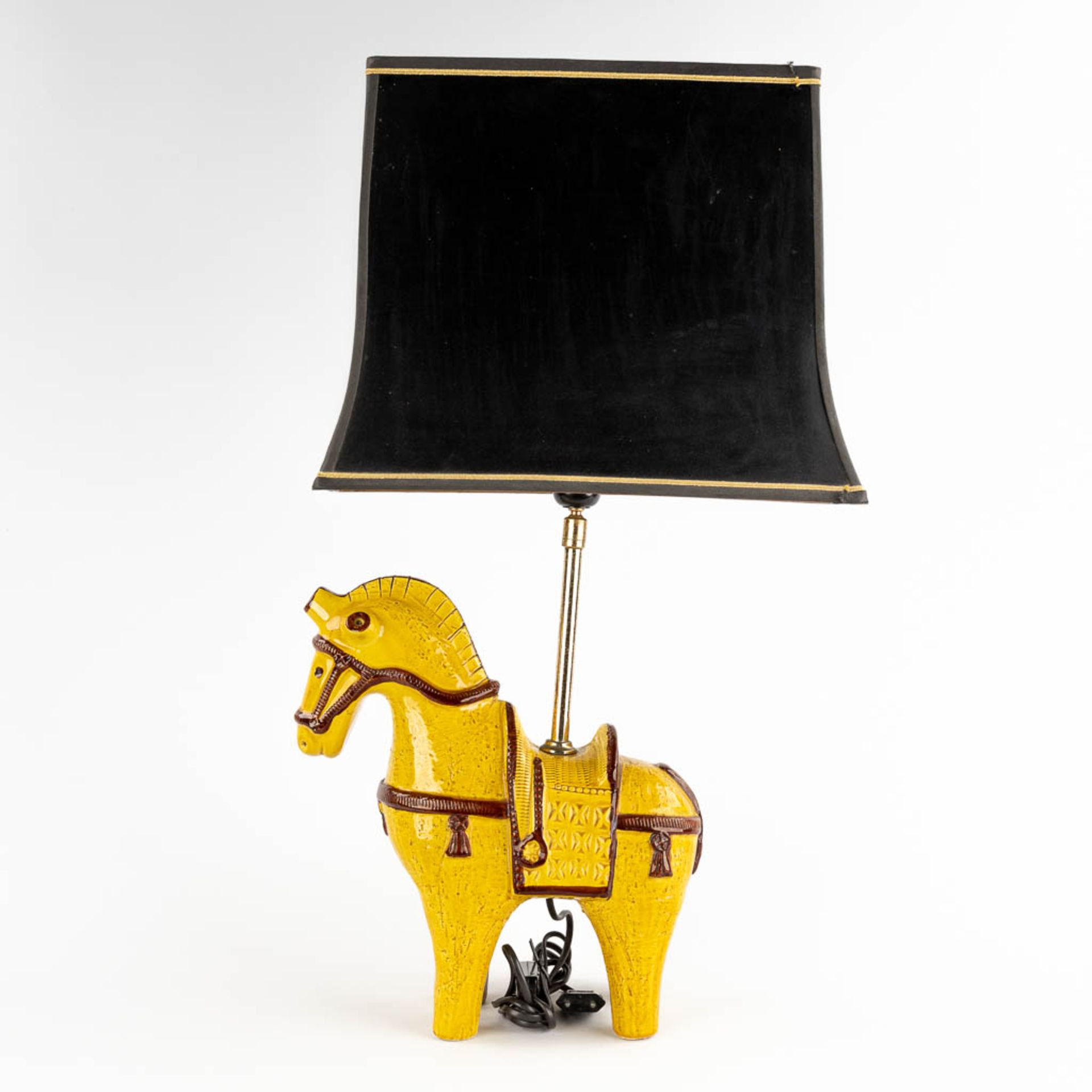 Aldo LONDI (1911-2003) 'Table Lamp with a yellow horse' for Bitossi. (D:12 x W:30 x H:32 cm) - Bild 5 aus 12