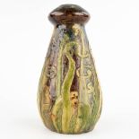 Léo MAES-VEREENOOGHE (XIX-XX) 'Vase' Flemish Earthenware in art nouveau style. Torhout, circa 1900.